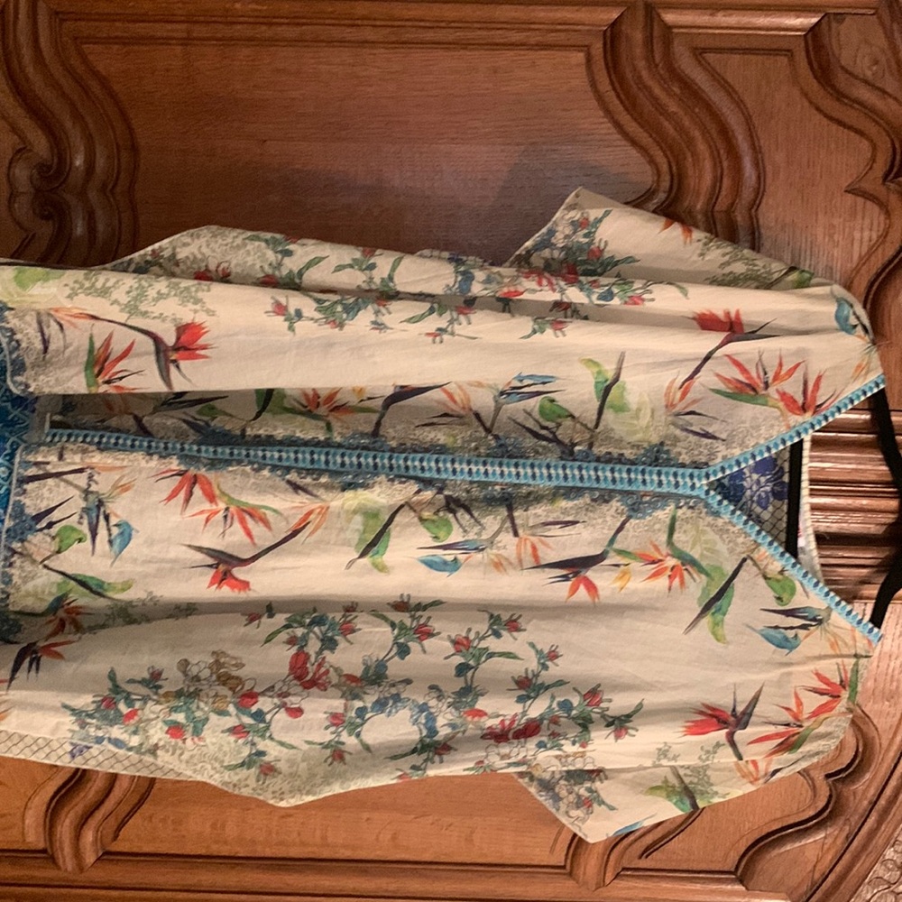 Johnny Was lightweight tunic.  Like new.